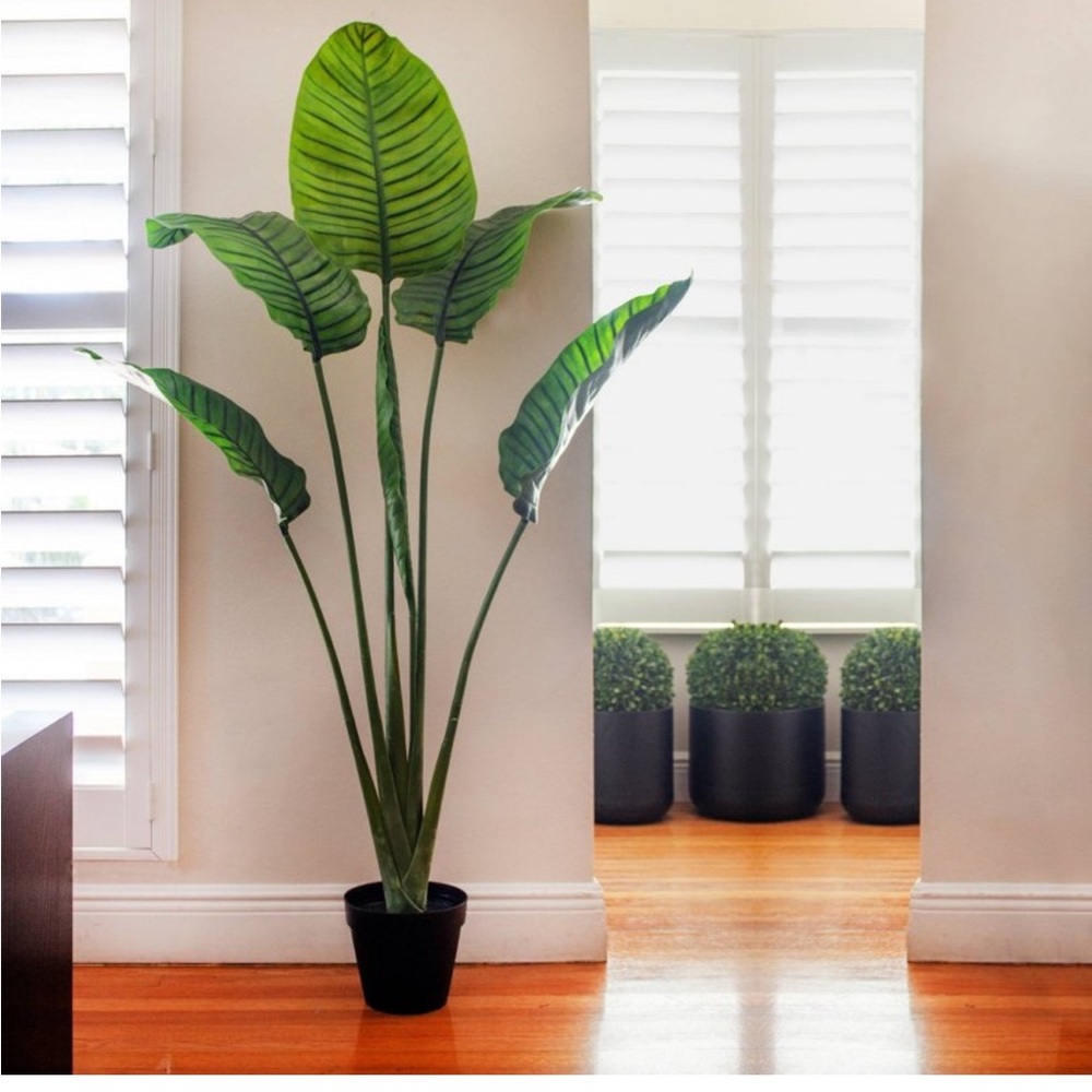 2 Nearly Natural 45” Traveler’s Palm Artificial Plant (Real Touch)